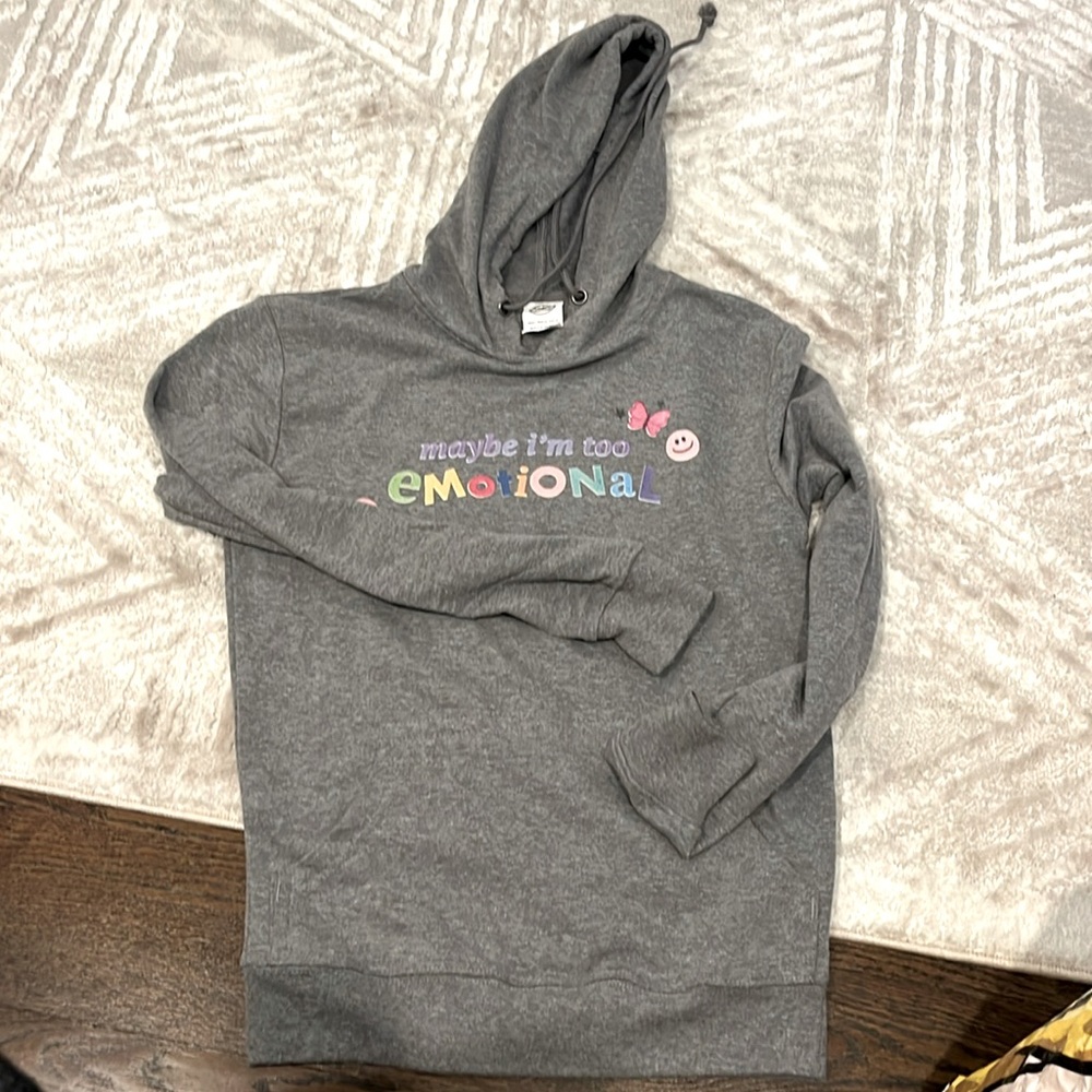 Olivia Rodrigo merch hoodie sweatshirt “maybe I’m too emotional” guts album